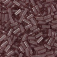 Miyuki Bugle 3mm Beads Matte transparent light amethyst ab BGL1-142